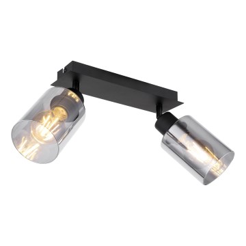 Globo - Akcentinis apšvietimas 2xE27/15W/230V juoda