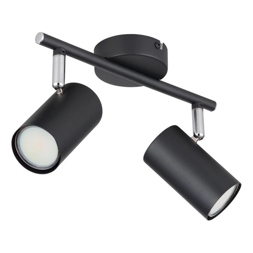 Globo - Akcentinis apšvietimas 2xGU10/25W/230V juoda