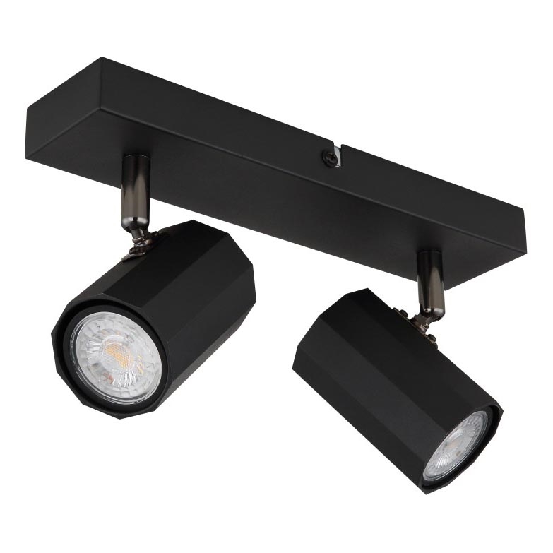 Globo - Akcentinis apšvietimas 2xGU10/25W/230V juoda