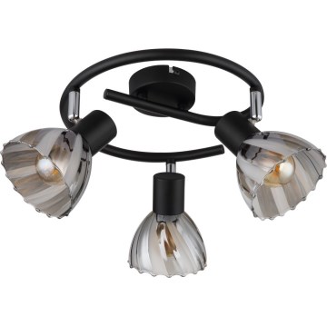 Globo - Akcentinis apšvietimas 3xE14/40W/230V juoda
