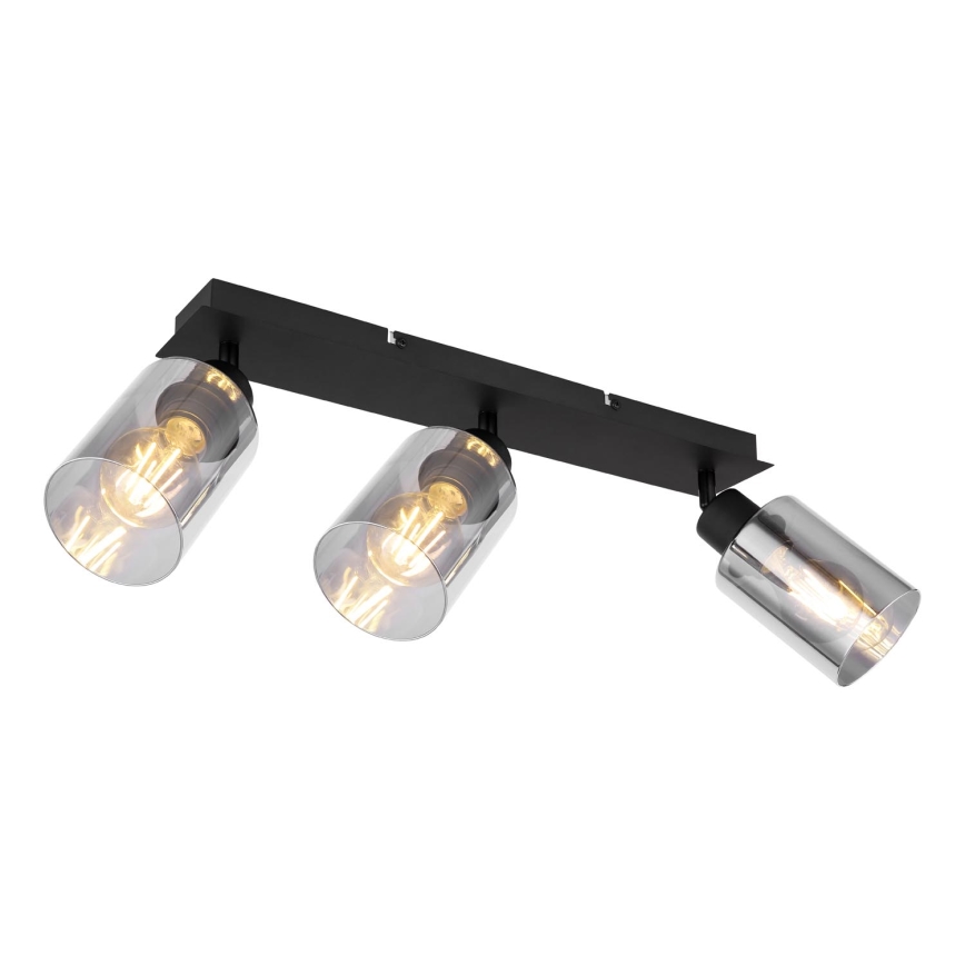 Globo - Akcentinis apšvietimas 3xE27/15W/230V juoda