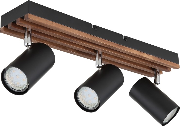 Globo - Akcentinis apšvietimas 3xGU10/25W/230V juoda