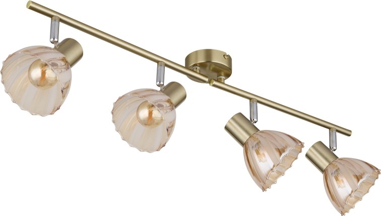 Globo - Akcentinis apšvietimas 4xE14/40W/230V auksas