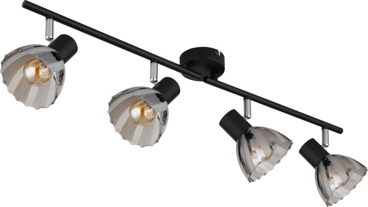 Globo - Akcentinis apšvietimas 4xE14/40W/230V juoda