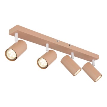 Globo - Akcentinis apšvietimas 4xGU10/35W/230V oranžinė