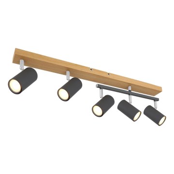 Globo - Akcentinis apšvietimas 5xGU10/35W/230V ruda/juoda