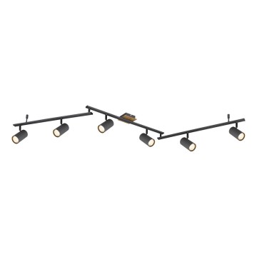 Globo - Akcentinis apšvietimas 6xGU10/35W/230V antracitas