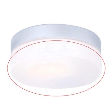 Globo - Atsarginis stiklas lubiniam šviestuvui VRANOS E27, sidabrinis, skersmuo 18,4 cm