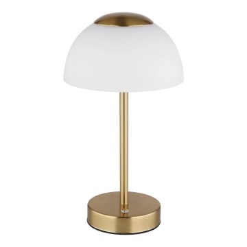 Globo - dimeriuojama įkraunama stalinė LED lempa LED/2,5W/5V 1800 mAh 2700K/4000K/6500K žalvaris