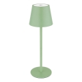 Globo - Dimeriuojama jutiklinė įkraunama lauko stalinė lempa 3 viename LED/3W/5V 3000/4000/5000K IP54 1800 mAh žalia