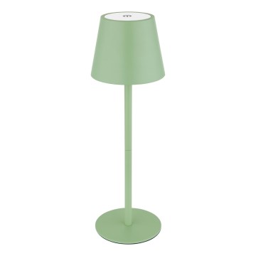 Globo - Dimeriuojama jutiklinė įkraunama lauko stalinė lempa 3 viename LED/3W/5V 3000/4000/5000K IP54 1800 mAh žalia