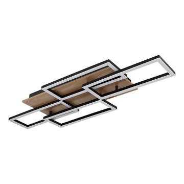 Globo - Dimeriuojamas LED lubų šviestuvas LED/40W/230V 2700-6500K 32,5x87,5 cm ruda/juoda + nuotolinis valdymas