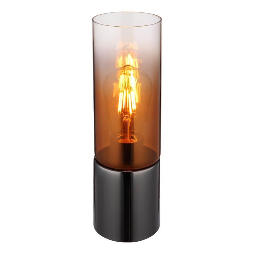 Globo - Jutiklinis stalinis šviestuvas 1xE27/25W/230V diametras 9 cm juoda/varis