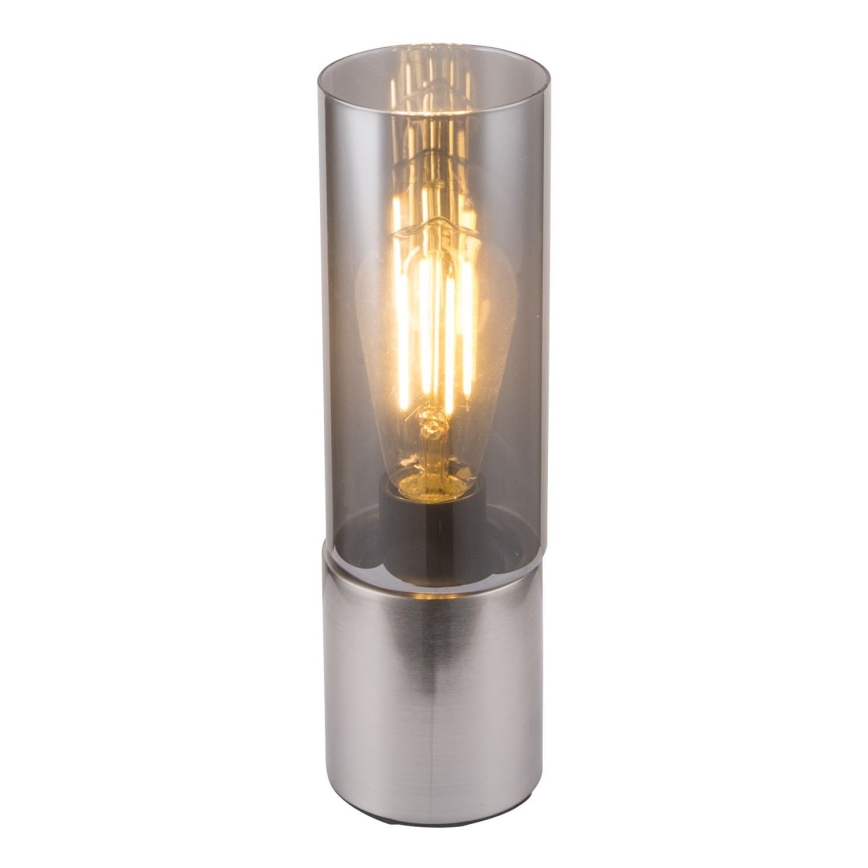 Globo - Jutiklinis stalinis šviestuvas 1xE27/25W/230V diametras 9 cm matinis chromas