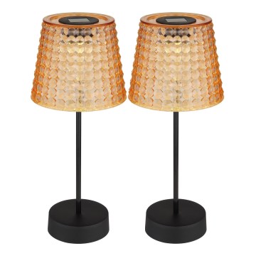 Globo - KOMPLEKTAS 2x LED apšvietimas, įkraunamas saulės energija LED/0,06W/3V IP44 oranžinė