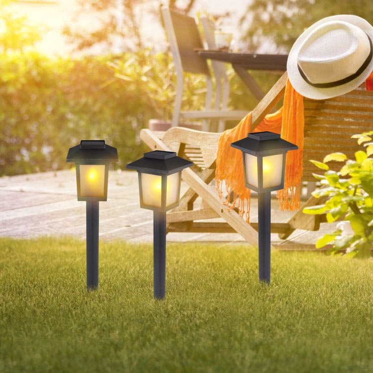 Globo - KOMPLEKTAS 3x LED šviestuvas, įkraunamas saulės energija 3xLED/1,2V IP44 200 mAh