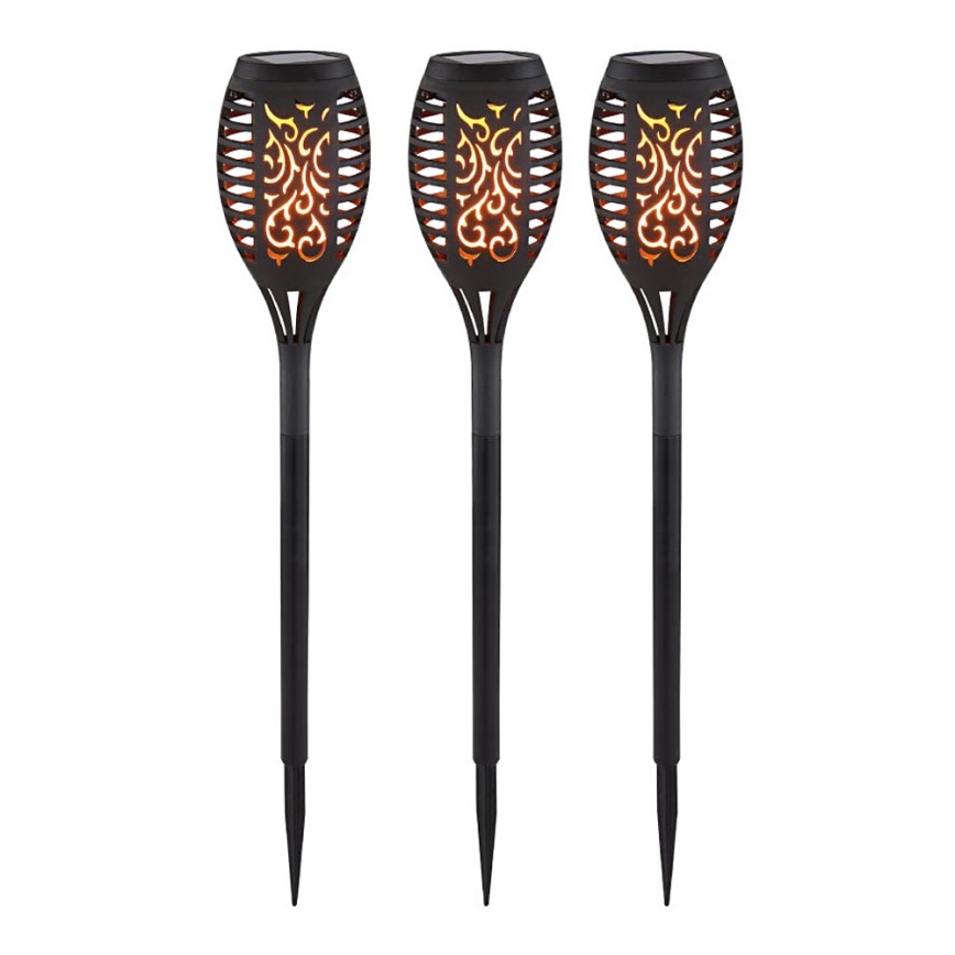 Globo - KOMPLEKTAS 3x LED šviestuvas, įkraunamas saulės energija LED/0,1W/3V IP44 200 mAh