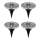 Globo - KOMPLEKTAS 4x LED apšvietimas, įkraunamas saulės energija LED/0,1W/3V IP44 300 mAh