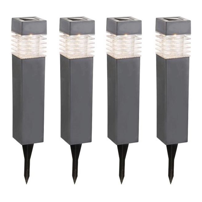 Globo - KOMPLEKTAS 4x LED šviestuvas, įkraunamas saulės energija LED/0,06W/3,2V IP44