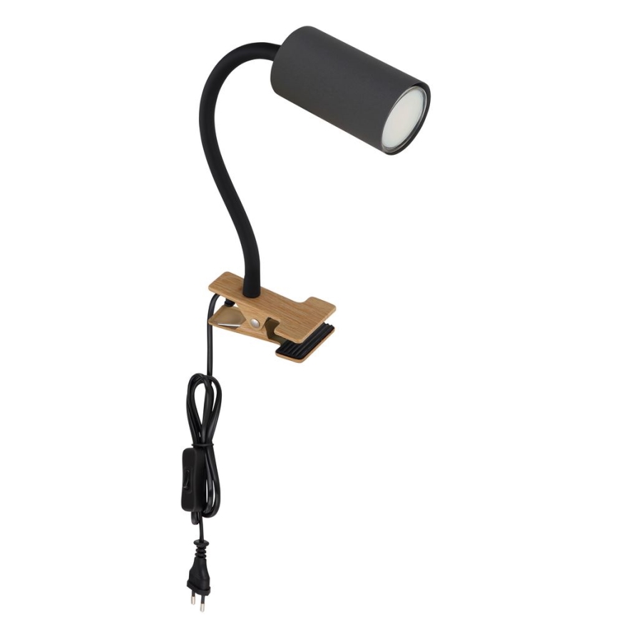 Globo – Lanksti lempa su segtuku 1xGU10/25W/230V pilka/ruda