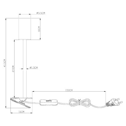 Globo – Lanksti lempa su segtuku 1xGU10/25W/230V pilka/ruda