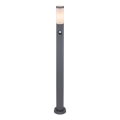 Globo - Lauko šviestuvas su jutikliu 1xE27/15W/230V IP44 110 cm antracitas
