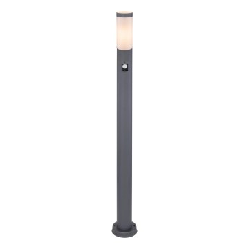 Globo - Lauko šviestuvas su jutikliu 1xE27/15W/230V IP44 110 cm antracitas