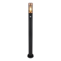 Globo - Lauko šviestuvas su jutikliu 1xE27/15W/230V IP44 110 cm juoda/varis