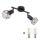 Globo - LED akcentinis šviestuvas 2xE14/6W/230V juoda