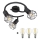 Globo - LED akcentinis šviestuvas 3xE14/6W/230V juoda