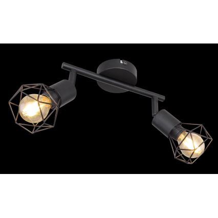 Globo - LED akcentinis šviestuvas 2xE14/6W/230V juoda