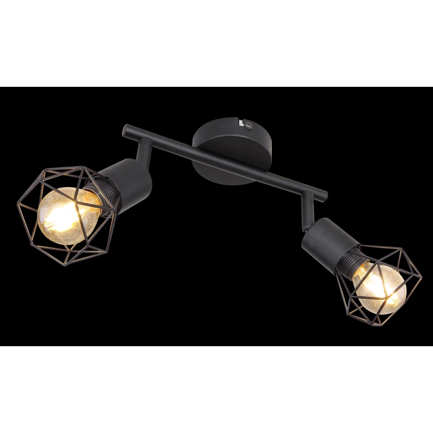 Globo - LED akcentinis šviestuvas 2xE14/6W/230V juoda