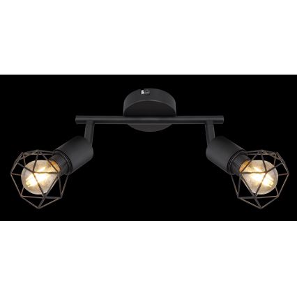 Globo - LED akcentinis šviestuvas 2xE14/6W/230V juoda