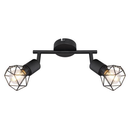 Globo - LED akcentinis šviestuvas 2xE14/6W/230V juoda