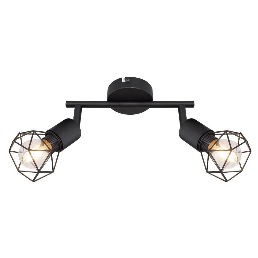 Globo - LED akcentinis šviestuvas 2xE14/6W/230V juoda