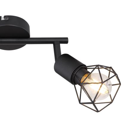 Globo - LED akcentinis šviestuvas 2xE14/6W/230V juoda