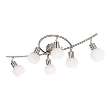 Globo - LED Ant pagrindo montuojamas sietynas 6xE14/5W/230V