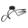 Globo - LED Ant pagrindo montuojamas sietynas LED/30W/230V juoda