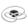 Globo - LED Ant pagrindo montuojamas sietynas LED/40W/230V 3000K matinis chromas/juoda
