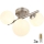 Globo - LED Ant pagrindo montuojamas sietynas RIHA 3xG9/3,5W/230V matinis chromas