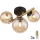 Globo - LED Ant pagrindo montuojamas sietynas RIHA 3xG9/3,5W/230V žalvaris