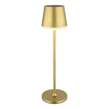 Globo - LED apšvietimas, įkraunamas saulės energija LED/0,6W/3V 3000K IP44 auksas