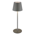 Globo - LED dimeriuojama jutiklinė įkraunama lauko stalinė lempa 3 viename LED/3W/5V 3000/4000/5000K IP54 1800 mAh pilka