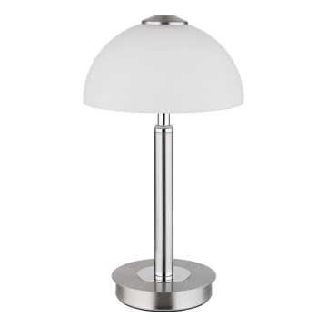 Globo - LED Dimeriuojama jutiklinė stalinė lempa LED/7W/230V 3000K matinis chromas