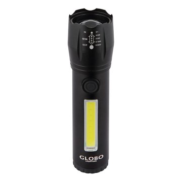 Globo - LED įkraunamas žibintuvėlis LED/3W/5V + COB/3W 5500K 1200 mAh
