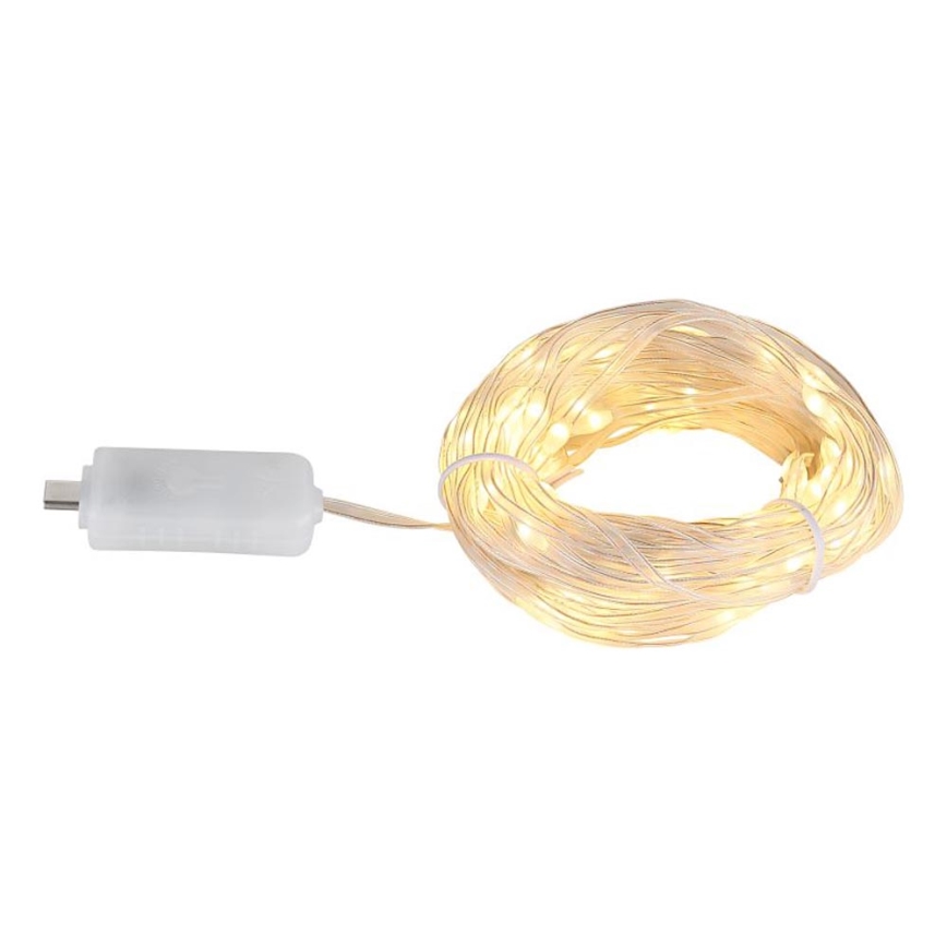 Globo - LED juosta 100xLED/0,06W/5V 10 m 8 funkcijų
