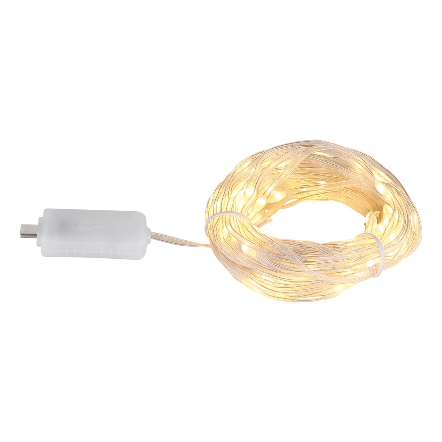 Globo - LED juosta 50xLED/0,06W/5V 5 m 8 funkcijos