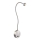 Globo - LED Lankstus maža lempa LED/3W/230V blizgus chromas