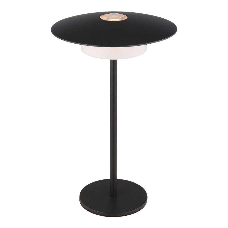 Globo - LED Lauko įkraunamas jutiklinė Stalinis šviestuvas LED/3W/3,7V 1800/2700/3000K IP44 1800 mAh juoda
