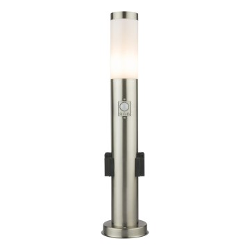 Globo - LED Lauko lempa su jutikliu ir 2 zásuvkami LED/9W/230V 60 cm IP44